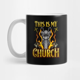 This Is My Church Motorcycle Riders Mug